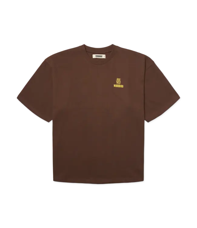 woodbird Woodbird Beam Lucky Tee Dark Brown