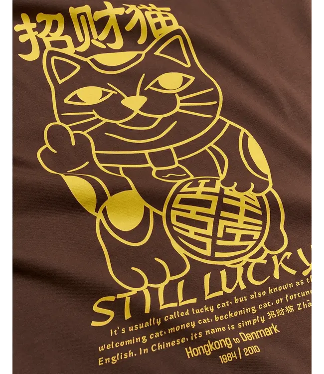 woodbird Woodbird Beam Lucky Tee Dark Brown