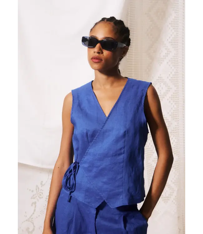Frnch Frnch Gilet Alfio Blue Electrique