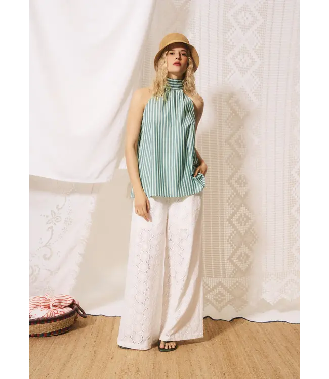 Frnch Frnch Top Crescenzo Vert Rivage