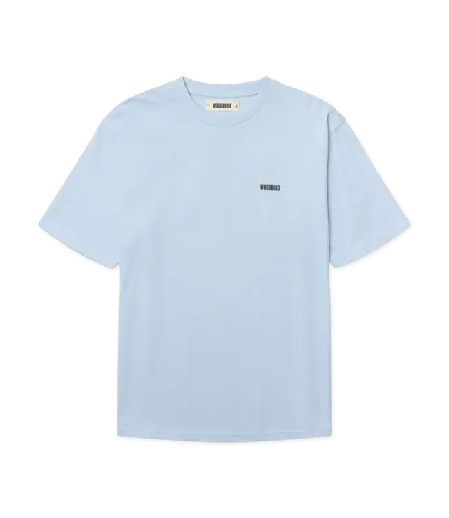 woodbird Woodbird Baine Octo Tee Dusty Blue