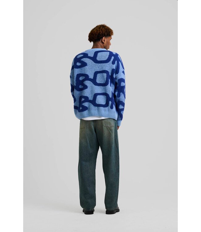 Arbor Antwerp Arbor Antwerp Big Logo Arbor Alpaca Knit Blue