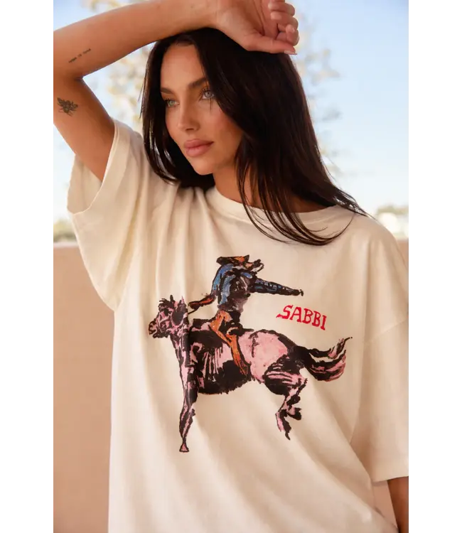 Sabbi Sabbi The Brumby Tee Cream