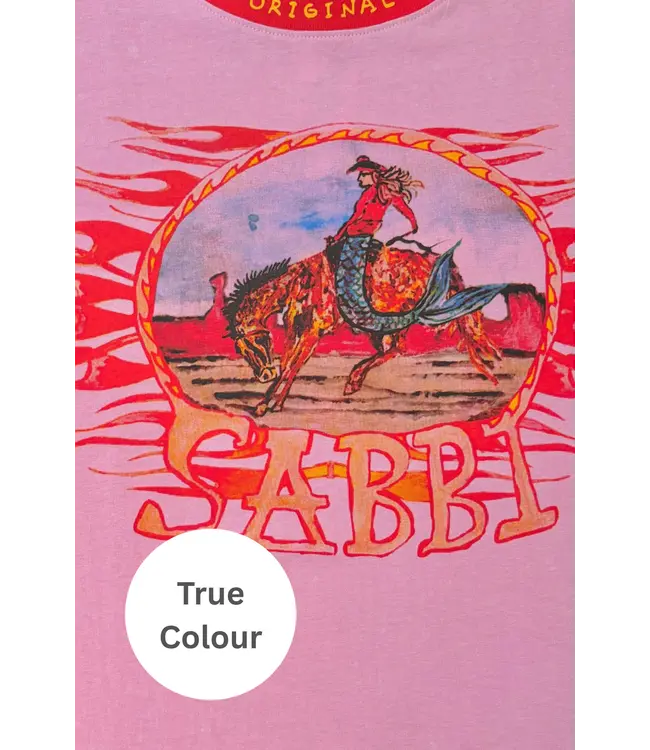 Sabbi Sabbi The Flaming Cowboy Tee Pink
