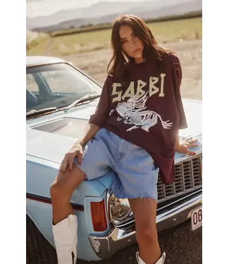 Sabbi Sabbi Rhinestone Tee Aubergine