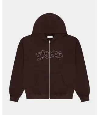 Arbor Antwerp Arbor Antwerp Dotline Arbor Zipper Hoodie Brown