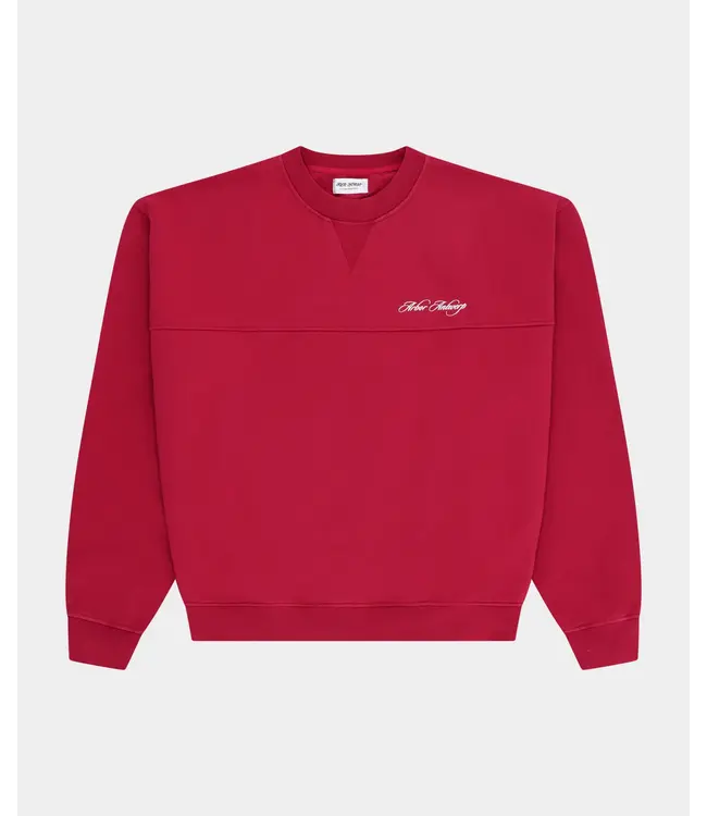 Arbor Antwerp Arbor Antwerp Cursive Crewneck Burgundy