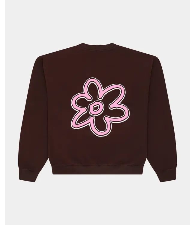Arbor Antwerp Arbor Antwerp Line Flower Crewneck Brown