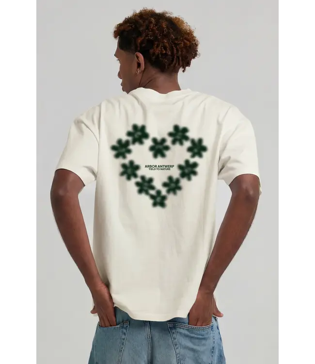 Arbor Antwerp Arbor Antwerp Faded Flower T-shirt Cream