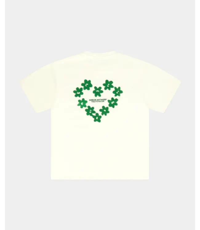 Arbor Antwerp Arbor Antwerp Faded Flower T-shirt Cream