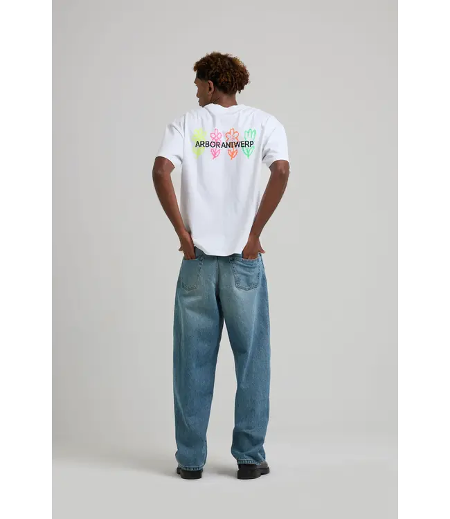 Arbor Antwerp Arbor Antwerp Pixel Flower T-shirt White