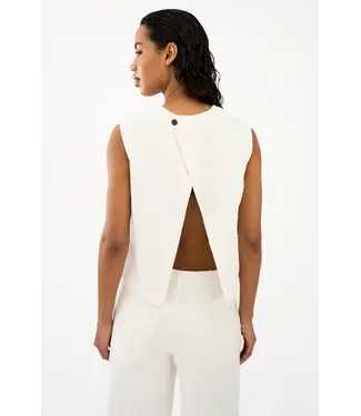 IVY Copenhagen IVY Heaven Cross Back Top Wash Pinstripe Needle Punch Optical White