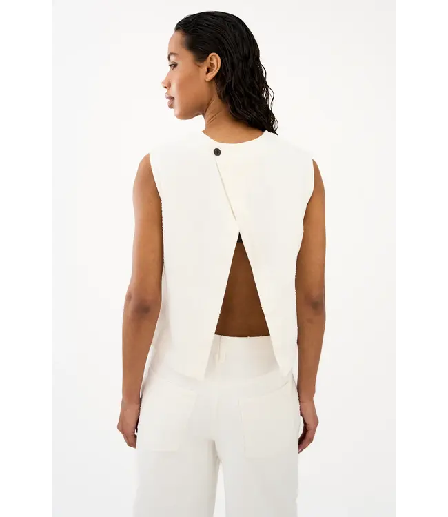 IVY Copenhagen IVY Heaven Cross Back Top Wash Pinstripe Needle Punch Optical White