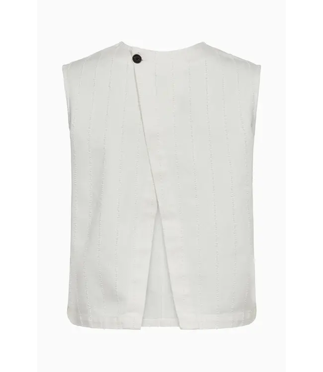 IVY Copenhagen IVY Heaven Cross Back Top Wash Pinstripe Needle Punch Optical White