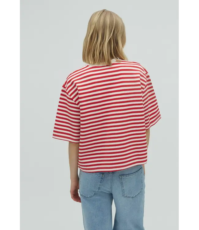 MbyM MbyM Betsy Stripe Emrys T-shirt Rococco Red Stripe 160726