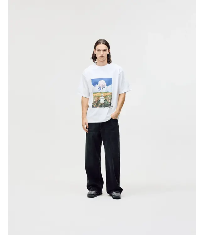 Bareen Bareen Field Box Fit Tee White