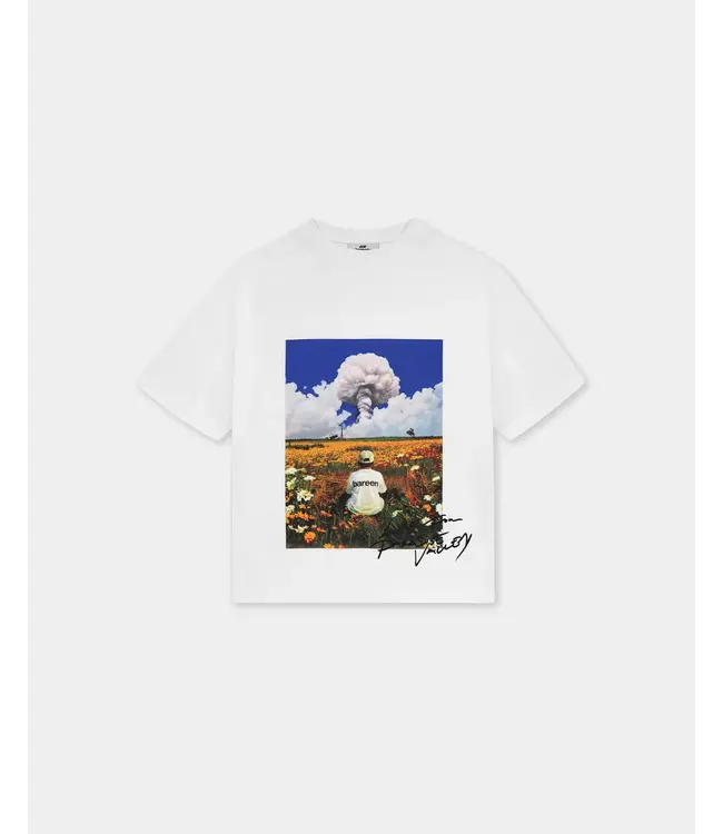 Bareen Bareen Field Box Fit Tee White