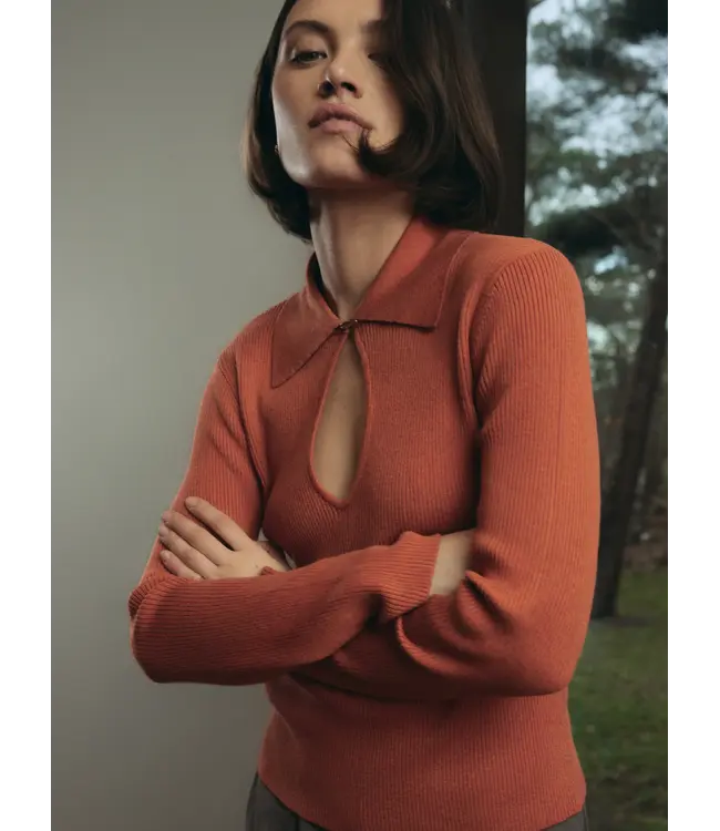 Nous Sommes Labels Nous Sommes Label Maya Knit Top Orange
