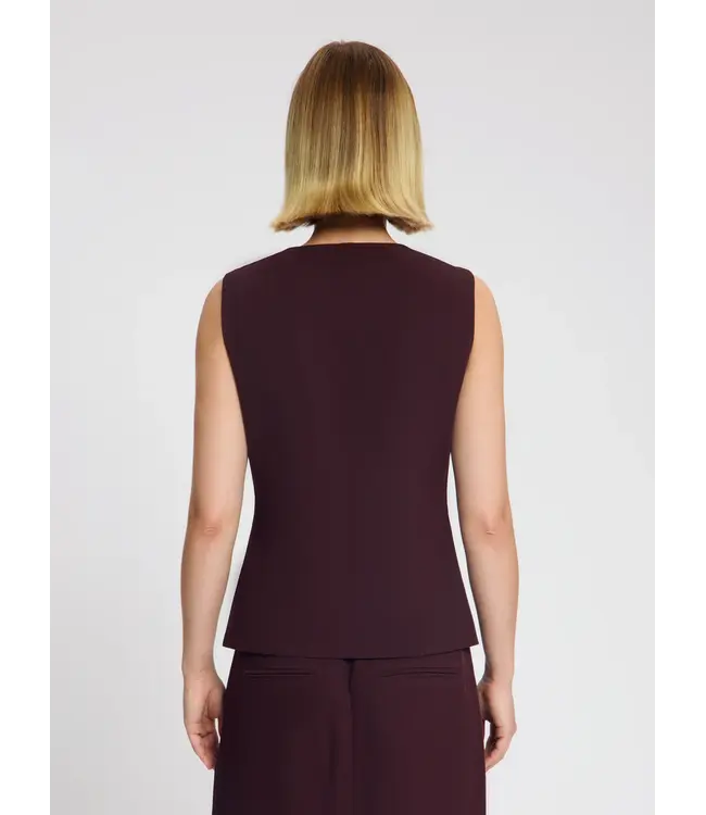 Nous Sommes Labels Nous Sommes Label Esca Tie Gilet Burgundy