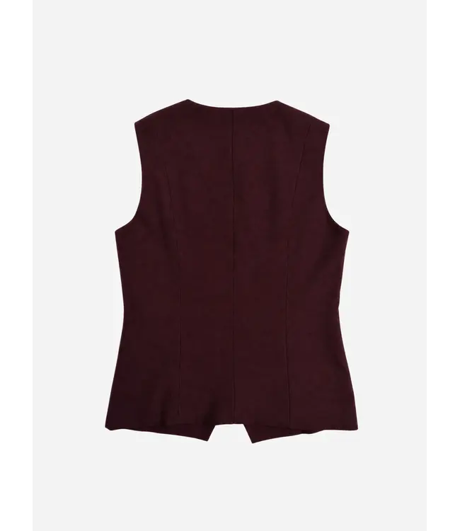 Nous Sommes Labels Nous Sommes Label Esca Tie Gilet Burgundy