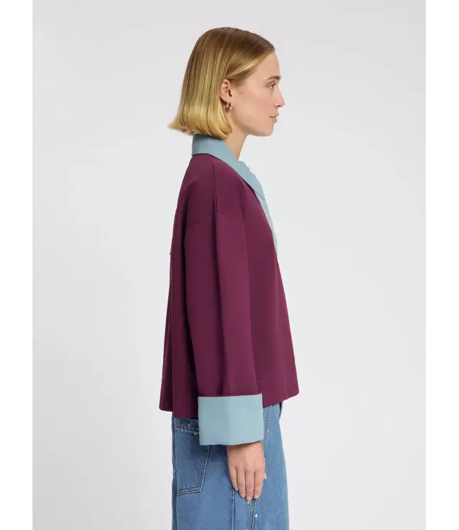Nous Sommes Labels Nous Sommes Label  Lucilla Polo Sweat Plum Plum