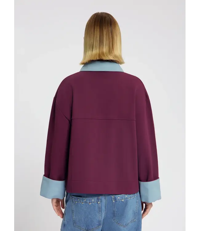 Nous Sommes Labels Nous Sommes Label  Lucilla Polo Sweat Plum Plum