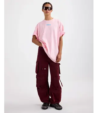Stieglitz Stieglitz Basic Worn Out Oversized T-shirt Pink