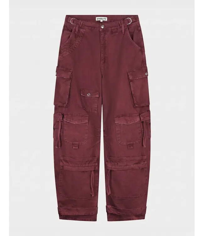Stieglitz Stieglitz Franca Balloon Cargo Jeans Red