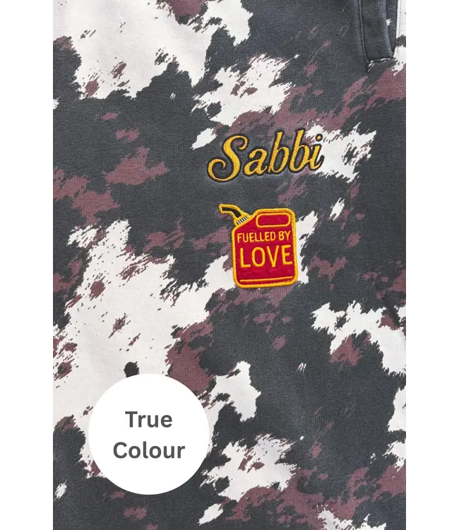Sabbi Sabbi The Cow Print Cuffed Sweat Pants