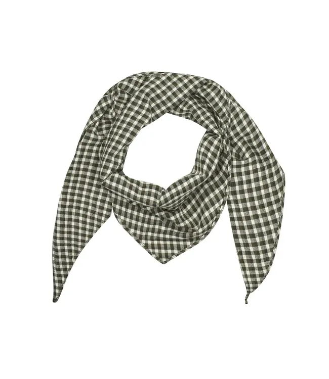 MbyM Mbym Chechi Merolda-M Scarf Smoked Olive Check