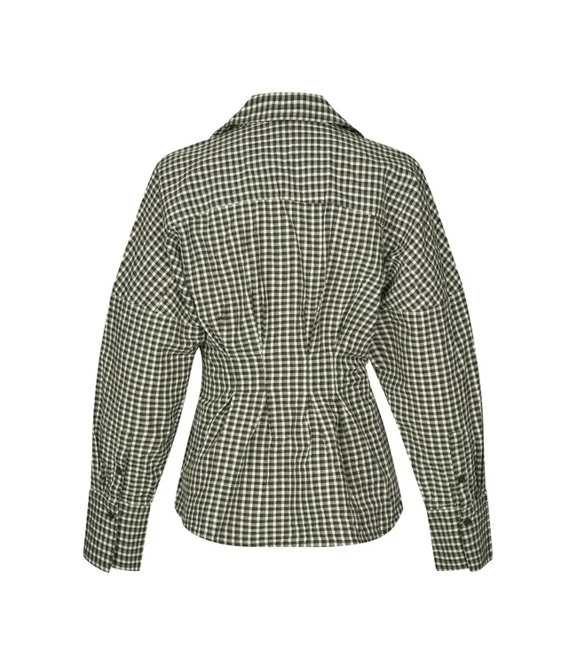 MbyM Mbym Chechi Isidor-M Blouse Smoked Olive Check