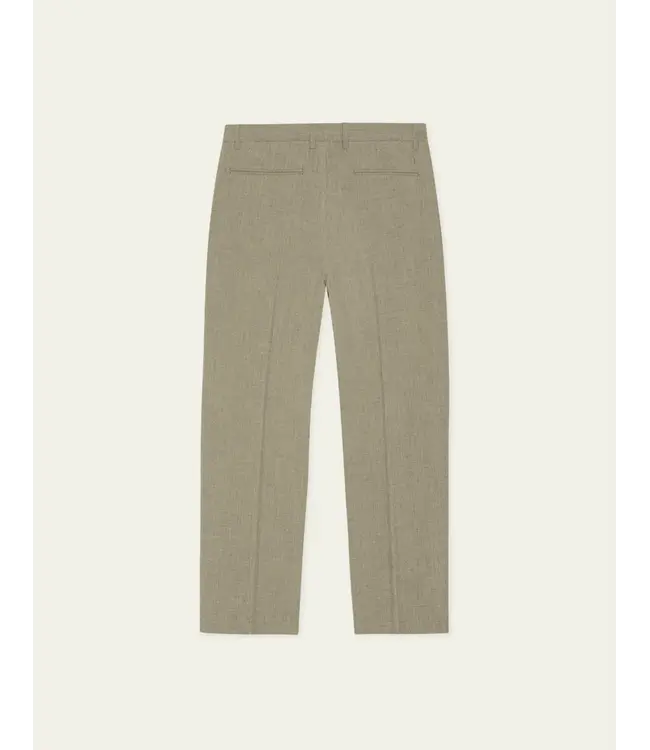 Les Deux Les Deux Como Slack Pants Dark Sand  Melange