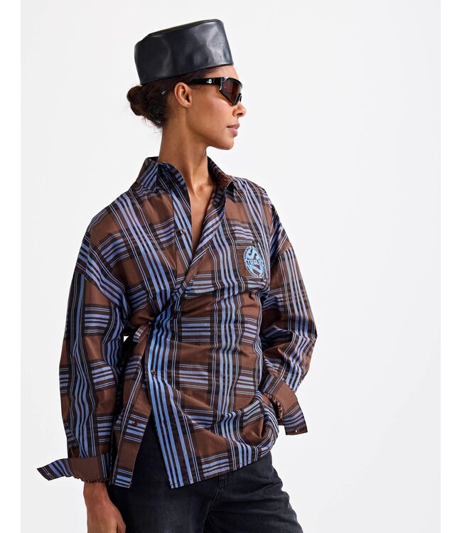 Stieglitz Stieglitz Zita Wrap Blouse Brown