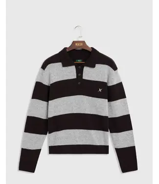 The Mercer Brand The Mercer Block Stripe Knit Brown/Grey