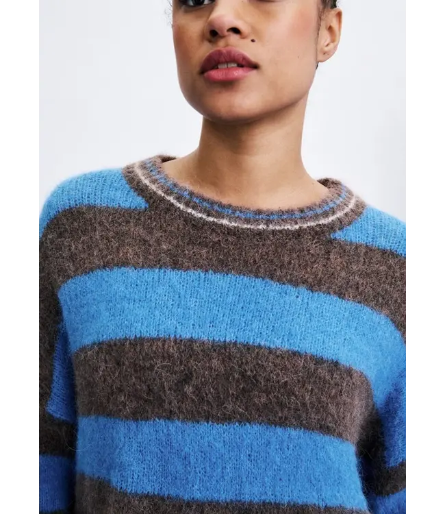 Frnch Frnch Set De Pull Echarpe Kalamata Marron Glace