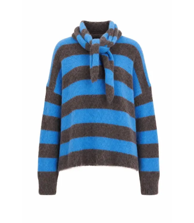 Frnch Frnch Set De Pull Echarpe Kalamata Marron Glace