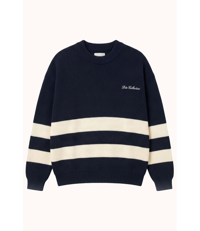 Dito Collective Dito Fisher Sweater Navy Knitwear