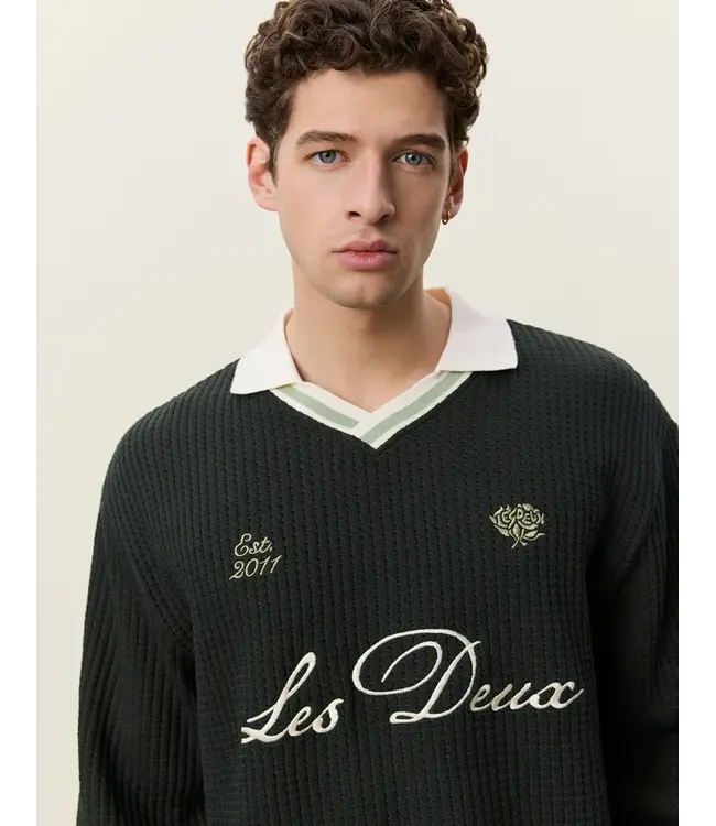 Les Deux Les Deux Waffle LS Football Jersey  Rosin Green