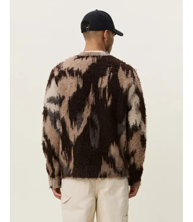 Les Deux Les Deux Forrest Crewneck Knit Shopping Bag  Brown 300926