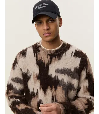 Les Deux Les Deux Forrest Crewneck Knit Shopping Bag  Brown