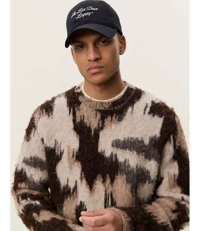 Les Deux Les Deux Forrest Crewneck Knit Shopping Bag  Brown 300926