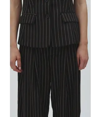 MbyM Mbym Marbel Stripe Emeli-M Pant Black Brown Pinstripe