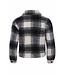 Cropped fleece jacket check