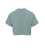 Cropped t-shirt  Rayon Aqua