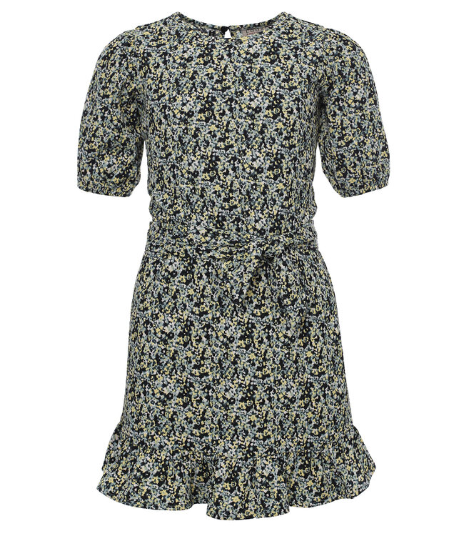 Crincle dress with belt