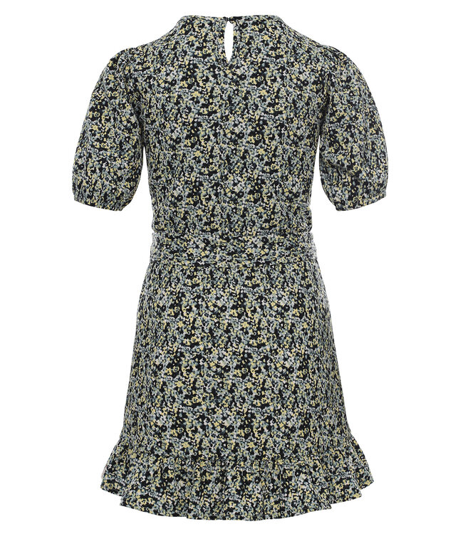 Crincle dress with belt