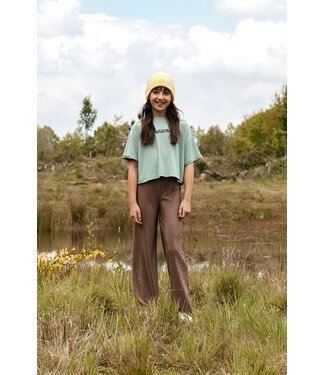 LOOXS 10sixteen Pliss√© pants wide leg Clay color