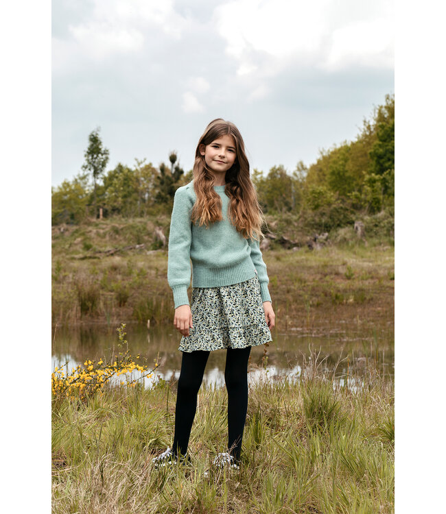 Crincle dress with belt