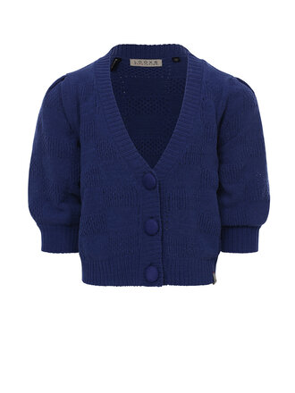 LOOXS 10sixteen Cardigan Violet Blue chenille ajour LOOXS 10sixteen Cardigan Violet Blue chenille ajour