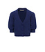 Cardigan Violet Blue chenille ajour